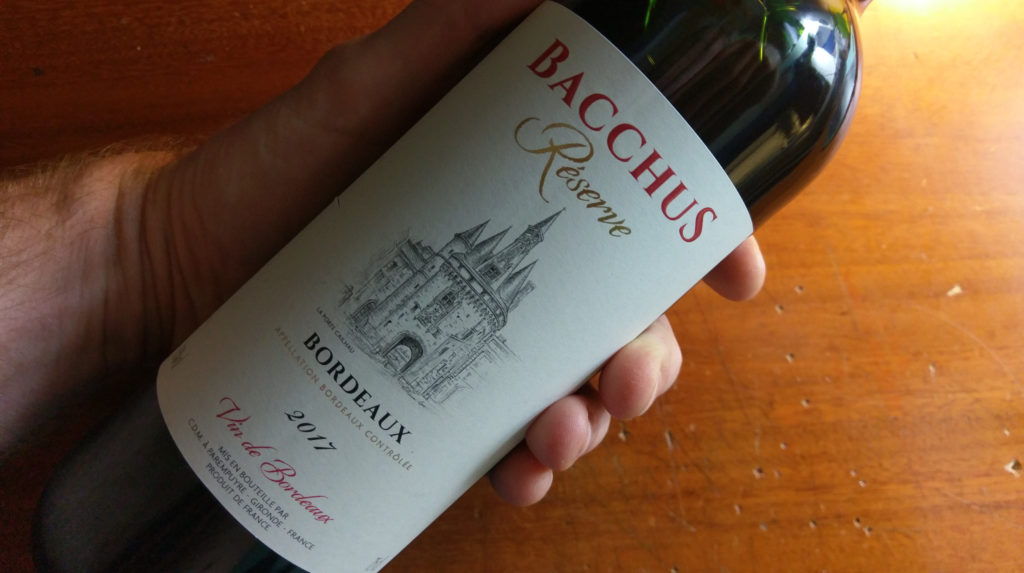 Bacchus Reserve: Vin de Bordeaux 2017